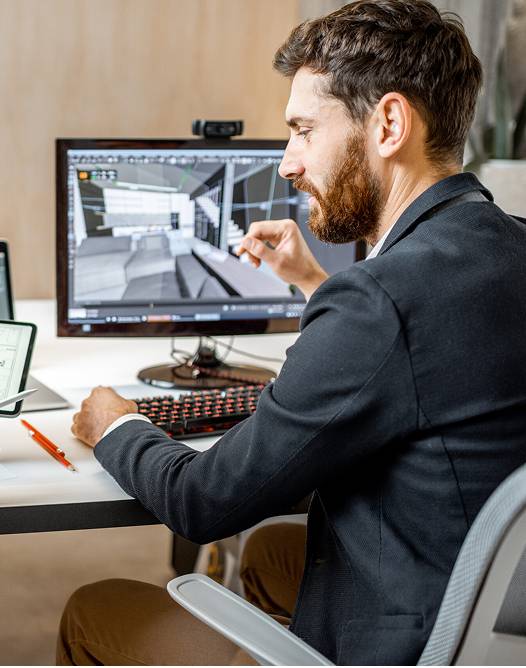 FKG's Who we are men with computer